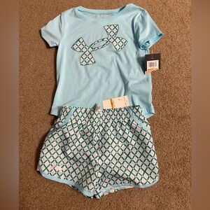 Under Armour NWT toddler girl athletic short set